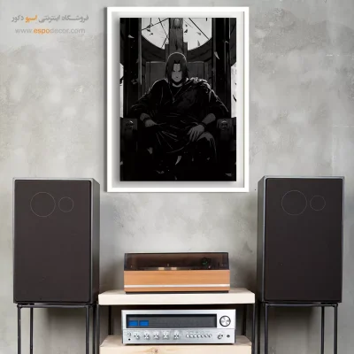 خرید تابلو مانگا سیاه و سفید - ایتاچی اوچیها – تابلو انیمه - اسپو دکور