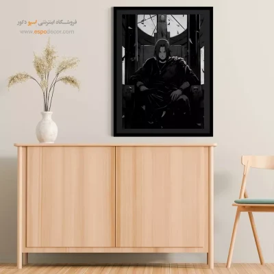 خرید تابلو مانگا سیاه و سفید - ایتاچی اوچیها – تابلو انیمه - اسپو دکور