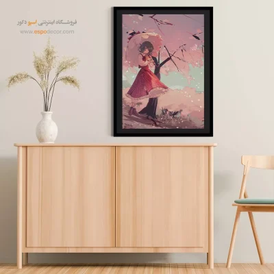 تابلو انیمه اتاق دخترانه برای هدیه
