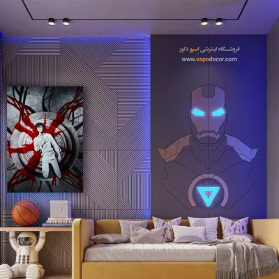 تابلو مانگا ساده برای هدیه - اوج گیری – تابلو انیمه - اسپو دکور