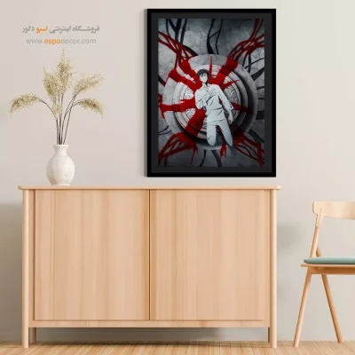 تابلو مانگا ساده برای هدیه - اوج گیری – تابلو انیمه - اسپو دکور