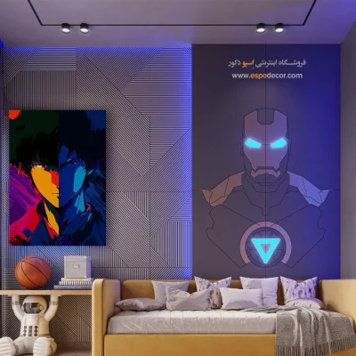 تابلو انیمه رنگی برای هدیه - اسپایک – تابلو انیمه - اسپو دکور