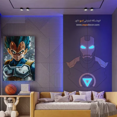 تابلو انیمه هنری برای هدیه - وگیتا – تابلو انیمه - اسپو دکور