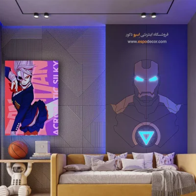 تابلو مانگا اتاق نوجوان - آکروباتیک – تابلو انیمه - اسپو دکور