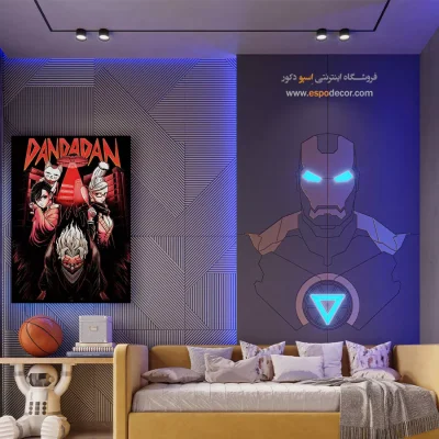 تابلو مانگا اتاق پسرانه - دان دادان – تابلو انیمه - اسپو دکور
