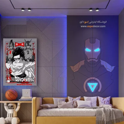 تابلو مانگا دخترانه - دراگون بال – تابلو انیمه - اسپو دکور