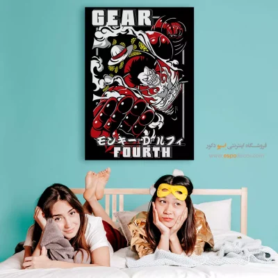 لوفی – تابلو انیمه - خرید تابلو بوم مانگا اتاق نوجوان - اسپو دکور