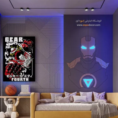 لوفی – تابلو انیمه - خرید تابلو بوم مانگا اتاق نوجوان - اسپو دکور