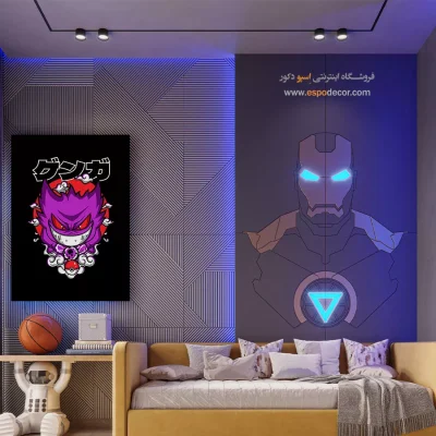 خرید تابلو مانگا بزرگ - گنگار – تابلو انیمه - اسپو دکور