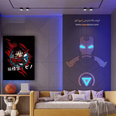 دراگون – تابلو انیمه - خرید تابلو مانگا مینیمال - اسپو دکور