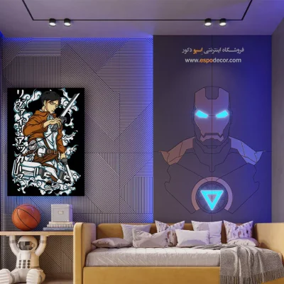 لوی اکرمن – تابلو انیمه - خرید تابلو مانگا رومانتیک - اسپو دکور