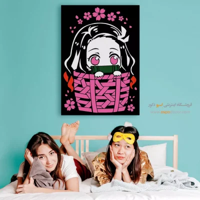 نزوکو کامادو – تابلو انیمه - خرید تابلو مانگا شیک دخترانه - اسپو دکور