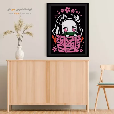 نزوکو کامادو – تابلو انیمه - خرید تابلو مانگا شیک دخترانه - اسپو دکور