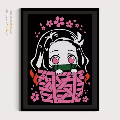 نزوکو کامادو – تابلو انیمه - خرید تابلو مانگا شیک دخترانه - اسپو دکور