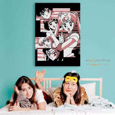 خرید تابلو مانگا کادو تولد دخترانه