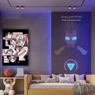 خرید تابلو مانگا کادو تولد دخترانه