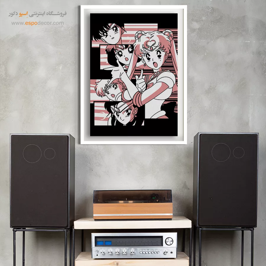 خرید تابلو مانگا کادو تولد دخترانه