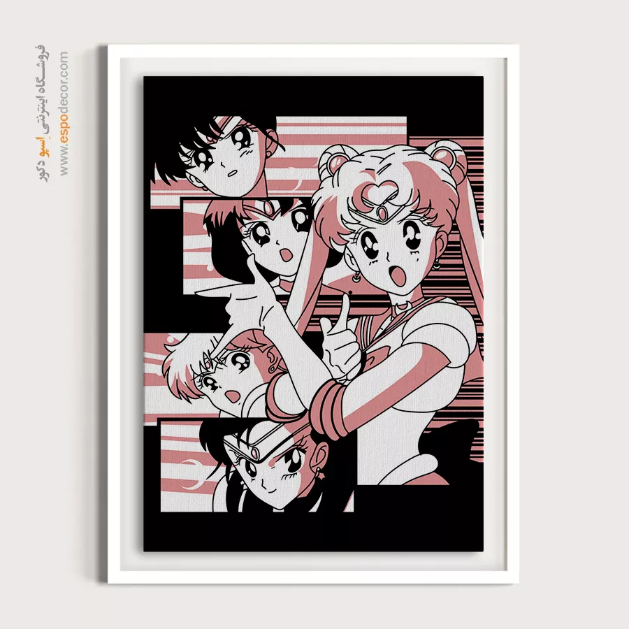 خرید تابلو مانگا کادو تولد دخترانه