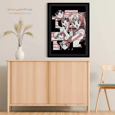 خرید تابلو مانگا کادو تولد دخترانه