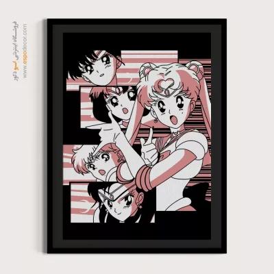 خرید تابلو مانگا کادو تولد دخترانه