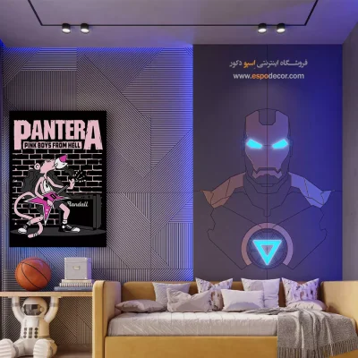پسران صورتی – تابلو انیمه - خرید تابلو پلنگ صورتی - اسپو دکور