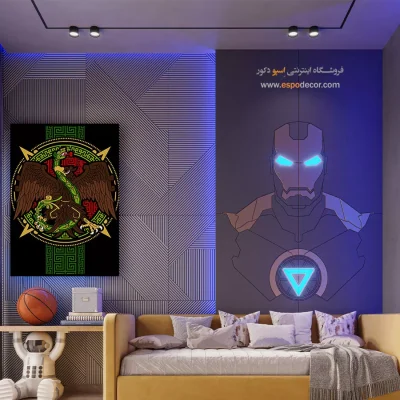 عقاب مکزیک – تابلو انیمه - خرید تابلو مانگا لوکس - اسپو دکور