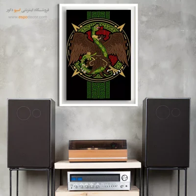 عقاب مکزیک – تابلو انیمه - خرید تابلو مانگا لوکس - اسپو دکور