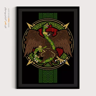 عقاب مکزیک – تابلو انیمه - خرید تابلو مانگا لوکس - اسپو دکور