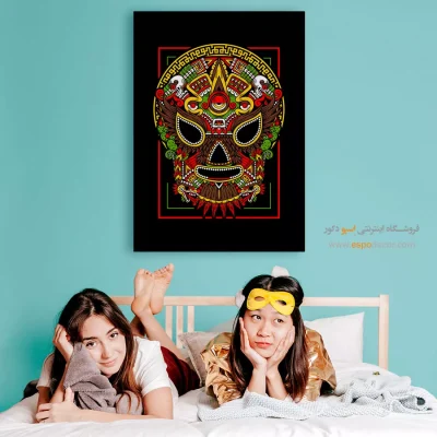 ماسک کشتی‌گیر – تابلو انیمه - خرید تابلو مانگا پسرانه - اسپو دکور