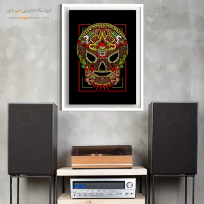 ماسک کشتی‌گیر – تابلو انیمه - خرید تابلو مانگا پسرانه - اسپو دکور