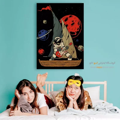اسپیس راک – تابلو انیمه - تابلو مانگا رنگی برای هدیه - اسپو دکور
