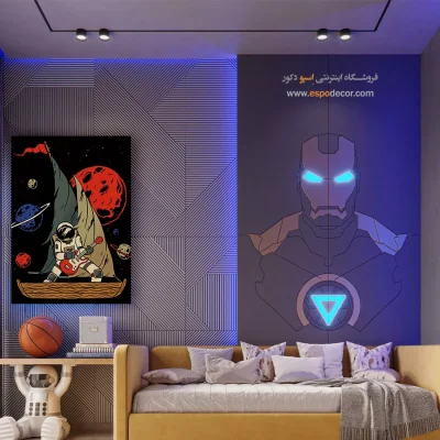اسپیس راک – تابلو انیمه - تابلو مانگا رنگی برای هدیه - اسپو دکور