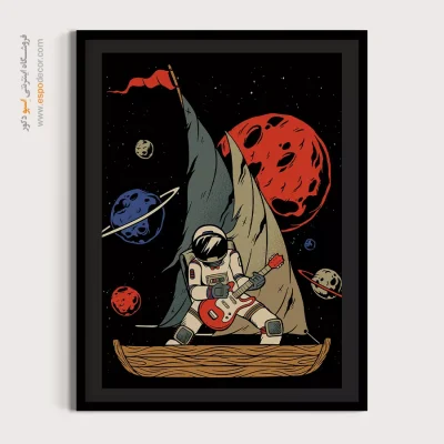 اسپیس راک – تابلو انیمه - تابلو مانگا رنگی برای هدیه - اسپو دکور