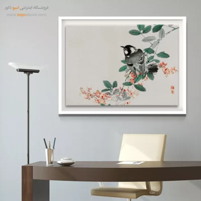 مرغ مینا سرسیاه – تابلو نقاشی های بایرئی گاکان - اسپو دکور