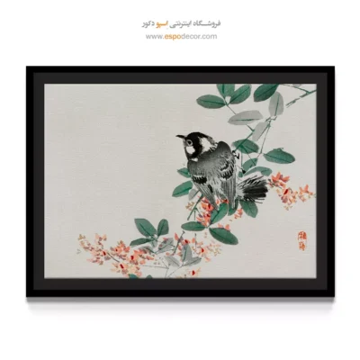 مرغ مینا سرسیاه – تابلو نقاشی های بایرئی گاکان - اسپو دکور
