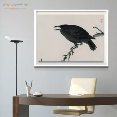 کلاغ – تابلو نقاشی های بایرئی گاکان - اسپو دکور