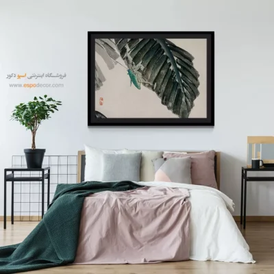 حشره روی برگ‌ها – تابلو نقاشی های بایرئی گاکان - اسپو دکور