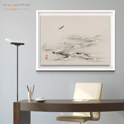 منظره با پرنده – تابلو نقاشی های بایرئی گاکان - اسپو دکور