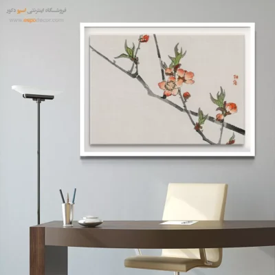 شکوفه هلو – تابلو نقاشی های بایرئی گاکان - اسپو دکور