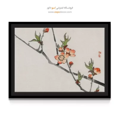 شکوفه هلو – تابلو نقاشی های بایرئی گاکان - اسپو دکور