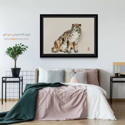 ببر – تابلو نقاشی های بایرئی گاکان - اسپو دکور