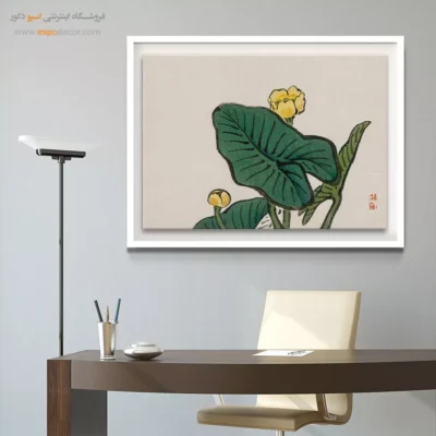 نیلوفر آبی – تابلو نقاشی های بایرئی گاکان - اسپو دکور