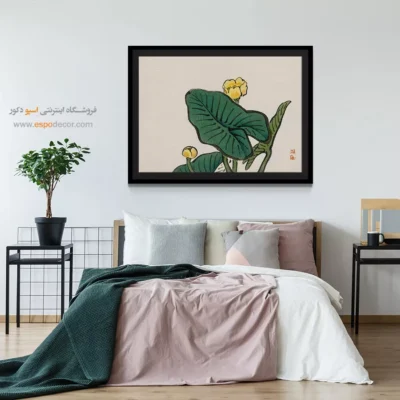 نیلوفر آبی – تابلو نقاشی های بایرئی گاکان - اسپو دکور