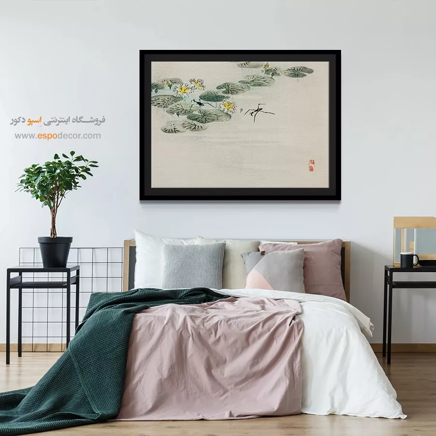 برکه نیلوفر آبی – تابلو نقاشی های بایرئی گاکان - اسپو دکور