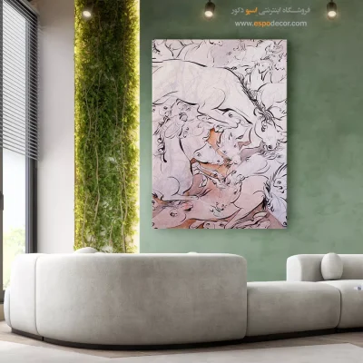 تابلو تزیینی - اسب – تابلو نقاشی های حسین بهزاد - اسپو دکور