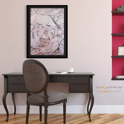 تابلو تزیینی - اسب – تابلو نقاشی های حسین بهزاد - اسپو دکور