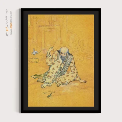 نقاشی های معروف ایرانی - بالا بردن جام – تابلو نقاشی های حسین بهزاد - اسپو دکور