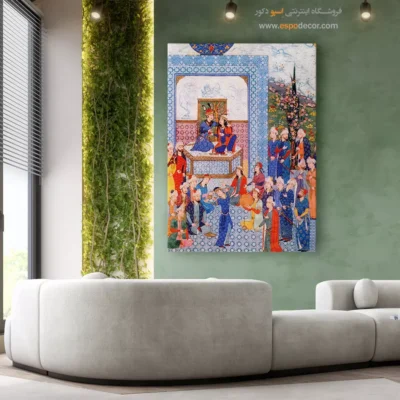 تابلو سنتی - جشن هفت گنبد – تابلو نقاشی های حسین بهزاد - اسپو دکور