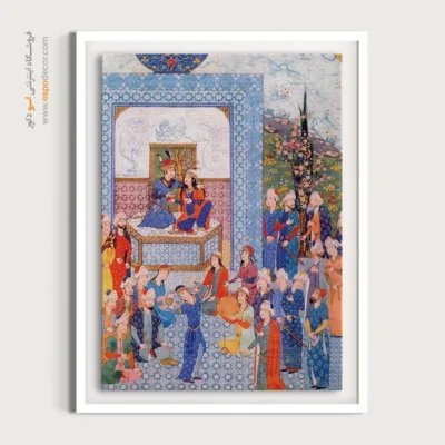تابلو سنتی - جشن هفت گنبد – تابلو نقاشی های حسین بهزاد - اسپو دکور