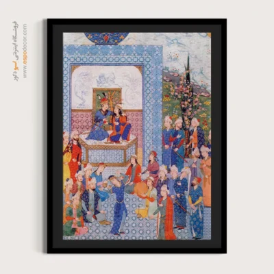 تابلو سنتی - جشن هفت گنبد – تابلو نقاشی های حسین بهزاد - اسپو دکور